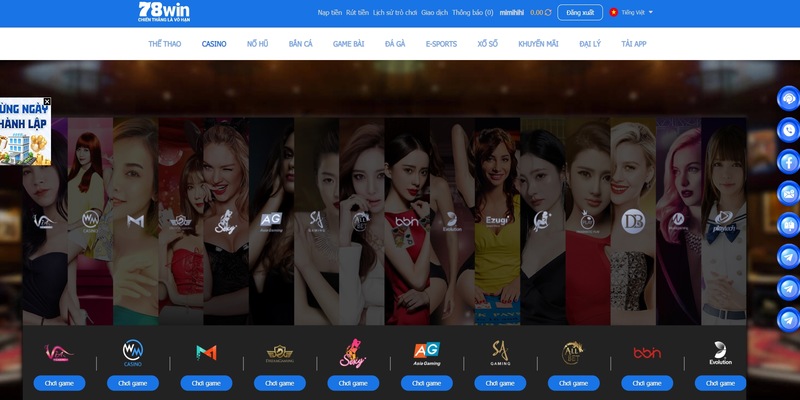 78win 16 Cung cấp hơn 1000 game casino cực hay cho bạn tham gia